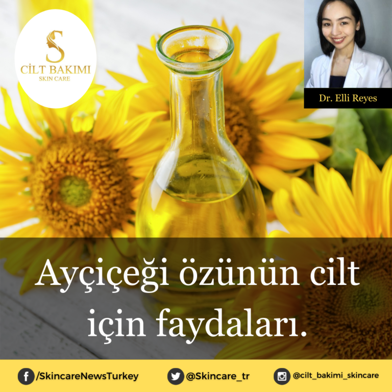 Ayçiçeği özünün cilt için faydaları.