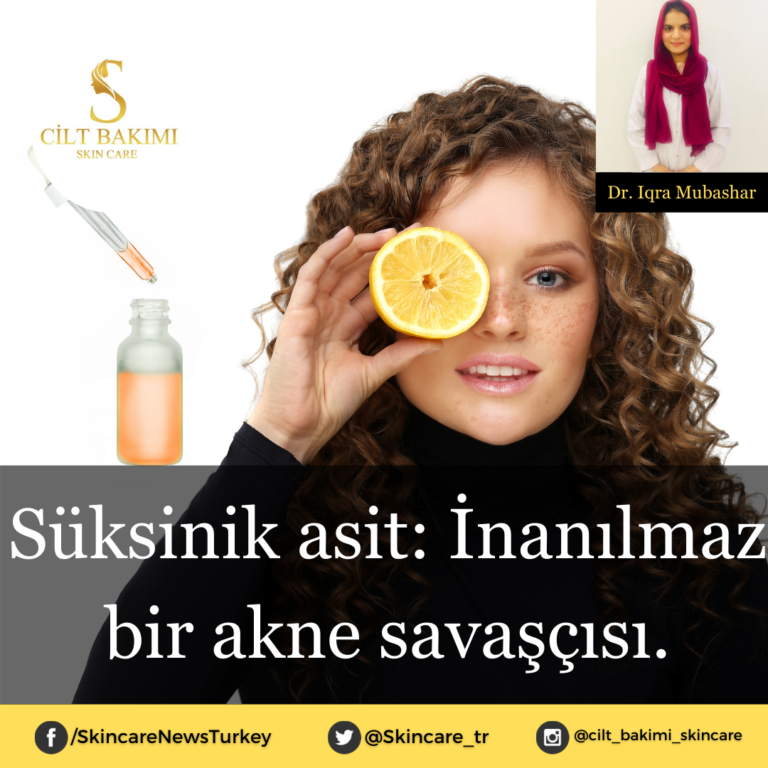 Süksinik asit: İnanılmaz bir akne savaşçısı.