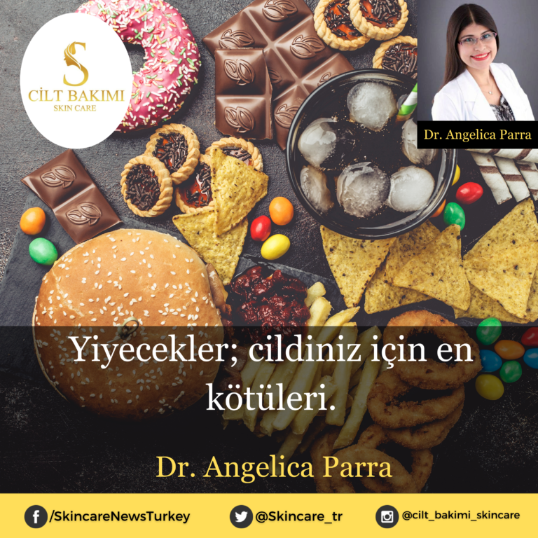 Yiyecekler; cildiniz için en kötüleri.