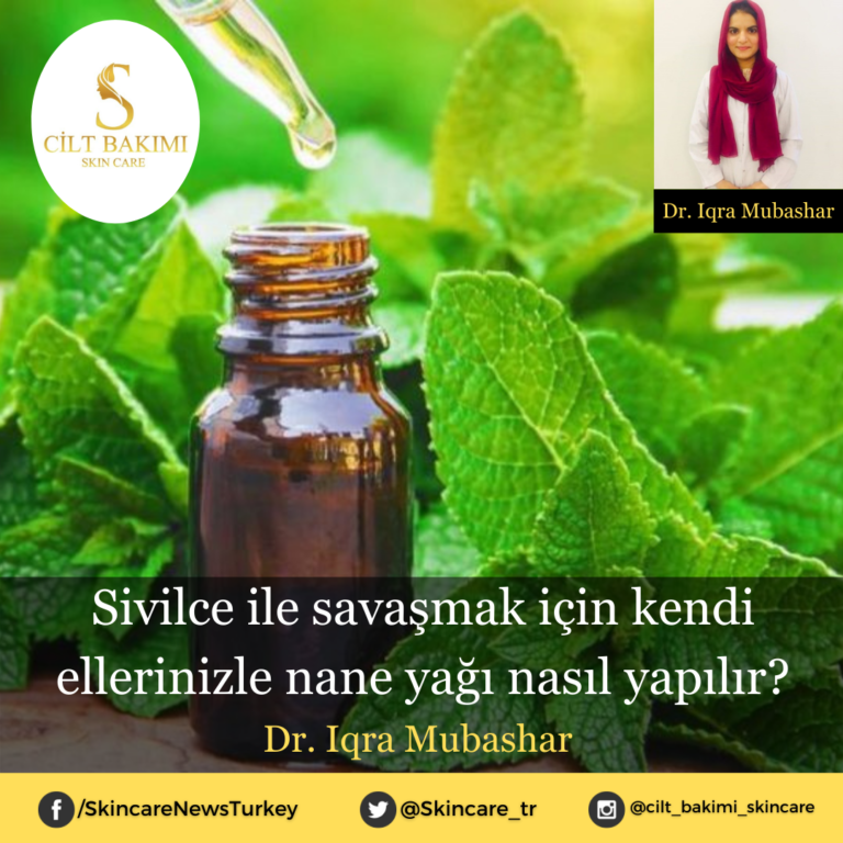 Sivilce ile savaşmak için kendi ellerinizle nane yağı nasıl yapılır?