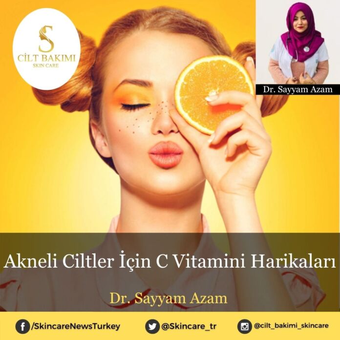 Akneli Ciltler İçin C Vitamini Harikaları